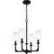 Quoizel Hough Chandelier 4 Lights Mystic Black HOG5018K - alternate 1